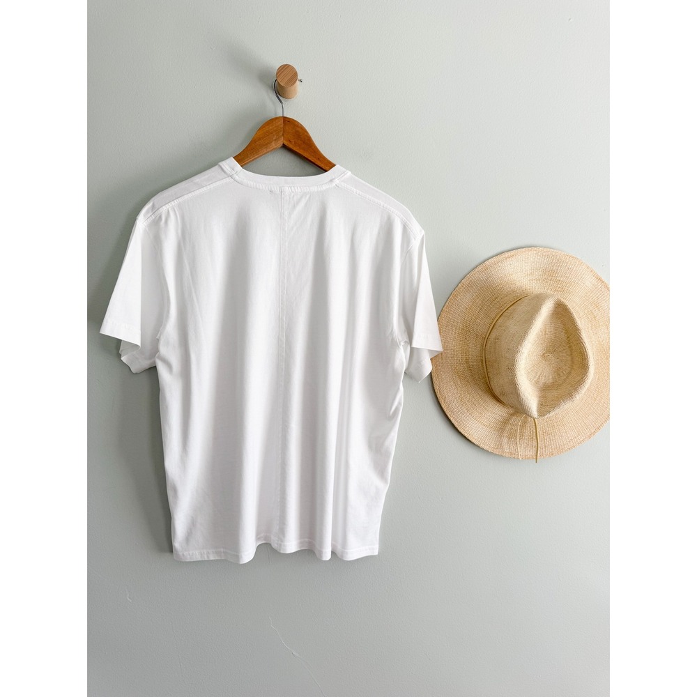 Madewell | NWT Relaxed Oversized Cotton Tee Eyelet White | Sz S - Picture 7 of 8
